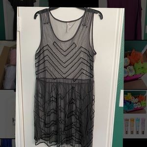Free People beaded slip dress